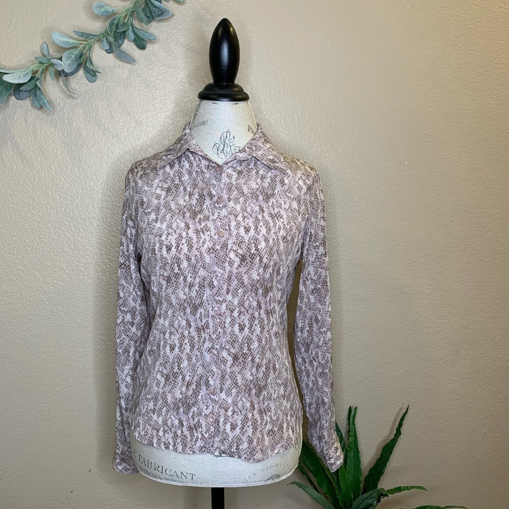 JONATHANMARTIN Studio ~ Silk Snake Print Blouse